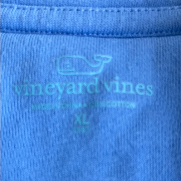Vineyard Vines Light Blue Pullover with Patterned Shoulders - Picture 4 of 8